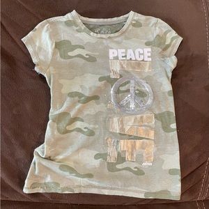 Camouflage justice T-shirt girls 8